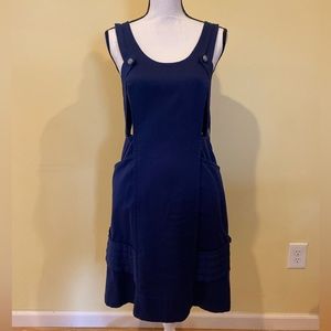 Anthropologie Cotton pinafore dress. Size 4. Newer tags originally $128.